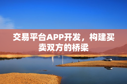 交易平台APP开发，构建买卖双方的桥梁