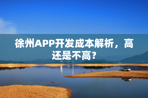 徐州APP开发成本解析，高还是不高？