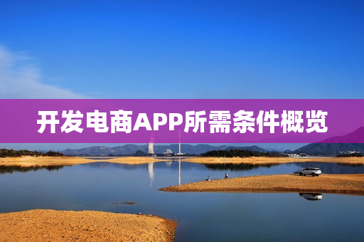 开发电商APP所需条件概览 开发电商APP所需条件概览
