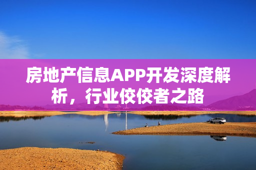 房地产信息APP开发深度解析，行业佼佼者之路
