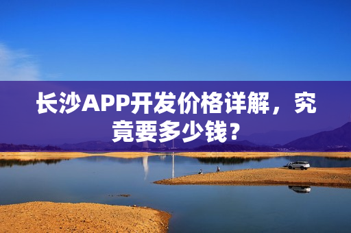 长沙APP开发价格详解，究竟要多少钱？