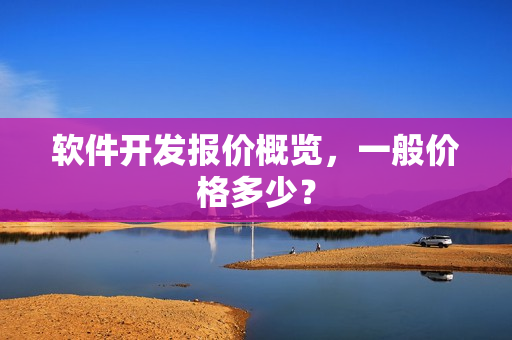 软件开发报价概览，一般价格多少？