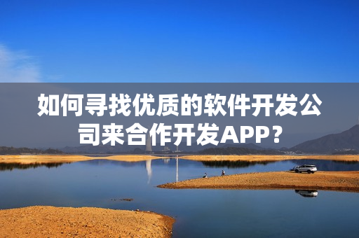 如何寻找优质的软件开发公司来合作开发APP？