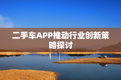二手车APP推动行业创新策略探讨