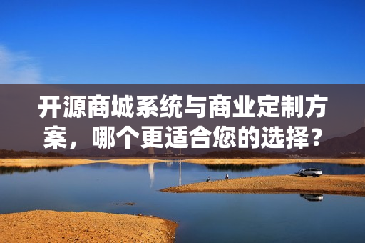 开源商城系统与商业定制方案，哪个更适合您的选择？