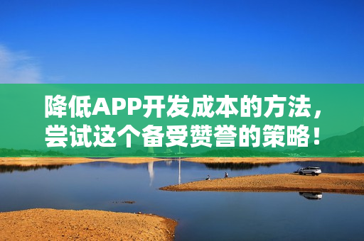 降低APP开发成本的方法，尝试这个备受赞誉的策略！