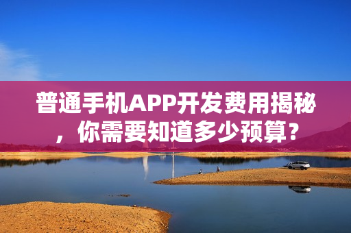 普通手机APP开发费用揭秘，你需要知道多少预算？