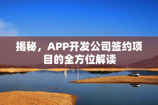 揭秘，APP开发公司签约项目的全方位解读
