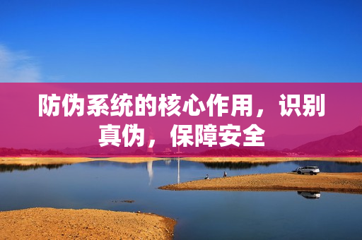 防伪系统的核心作用，识别真伪，保障安全