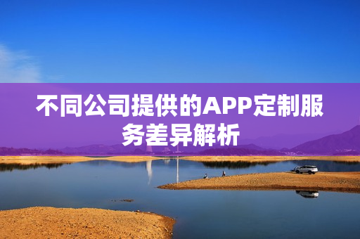 不同公司提供的APP定制服务差异解析