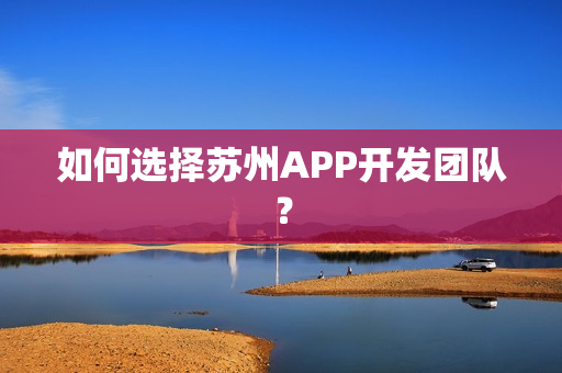 如何选择苏州APP开发团队？