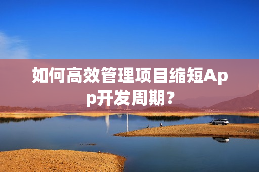 如何高效管理项目缩短App开发周期？