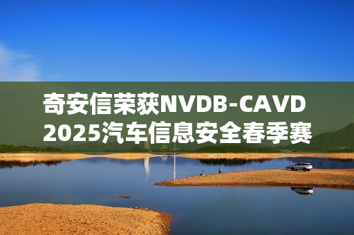奇安信荣获NVDB-CAVD 2025汽车信息安全春季赛冠军