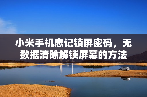 小米手机忘记锁屏密码,无数据清除解锁屏幕的方法 小米手机忘记锁屏密码,无数据清除解锁屏幕的方法