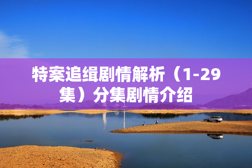 特案追缉剧情解析（1-29集）分集剧情介绍