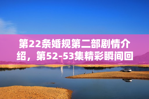 第22条婚规第二部剧情介绍,第52-53集精彩瞬间回顾 第22条婚规第二部剧情介绍,第52-53集精彩瞬间回顾