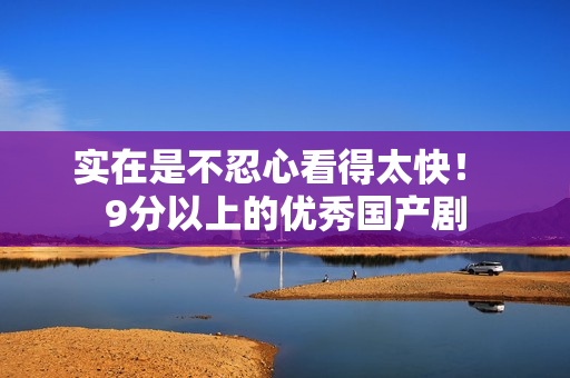 实在是不忍心看得太快！ 9分以上的优秀国产剧