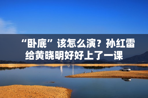 “卧底”该怎么演？孙红雷给黄晓明好好上了一课