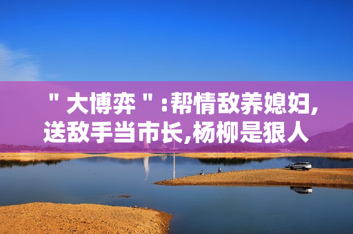 ＂大博弈＂:帮情敌养媳妇,送敌手当市长,杨柳是狠人