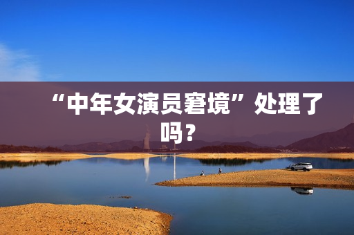 “中年女演员窘境”处理了吗？