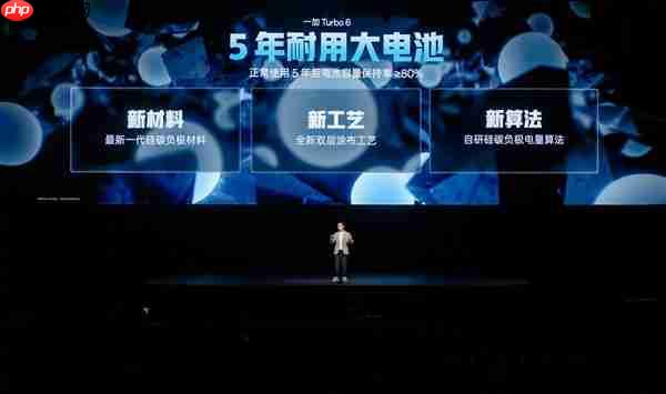 一加Turbo 6首发9000mAh电池：引领Turbo手机进入超巨量电池时代