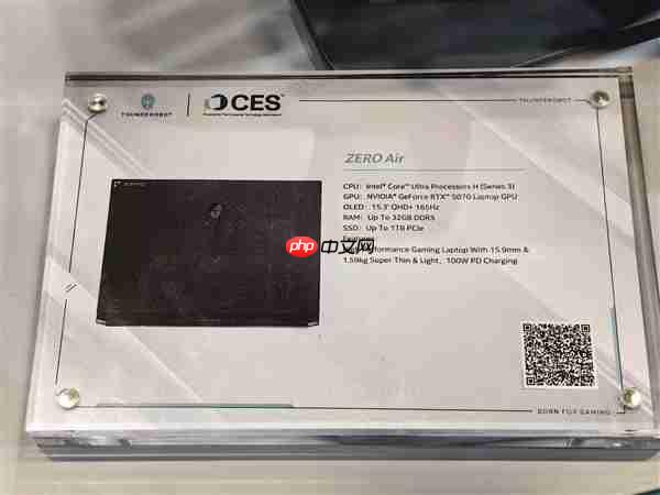 雷神ZERO Air轻薄游戏本实机首秀:仅1.58kg 160W双满血性能释放