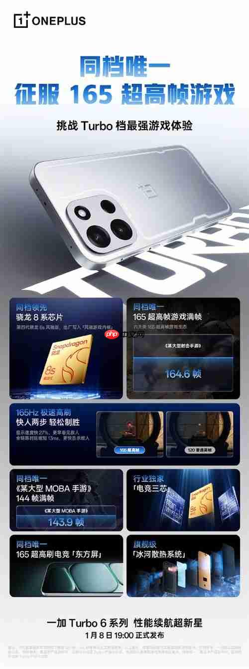 跑分超260万!一加Turbo 6搭载第四代骁龙8s风驰版