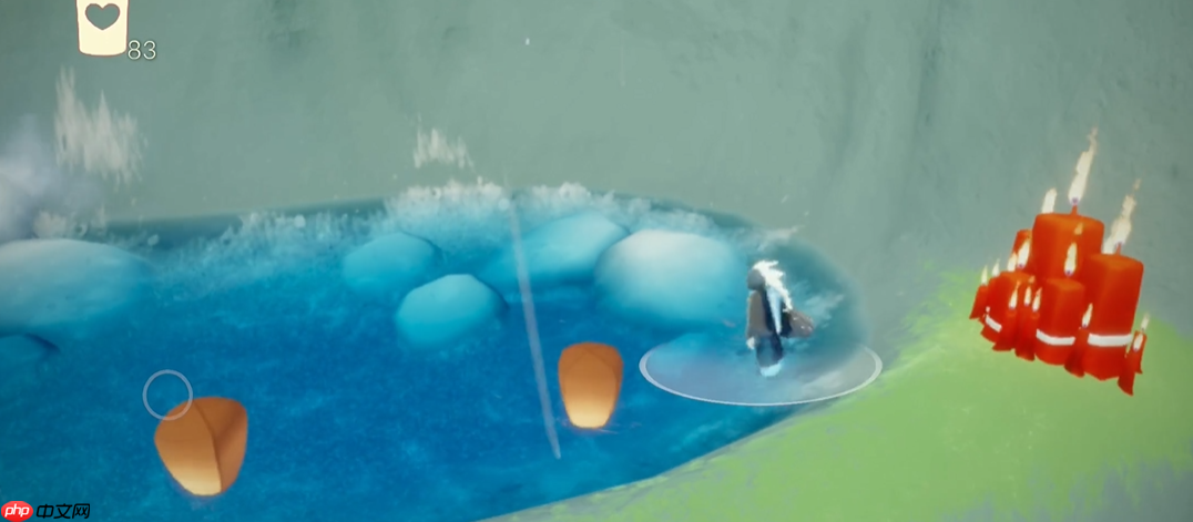 光遇矮人面具水中站立技巧全解析