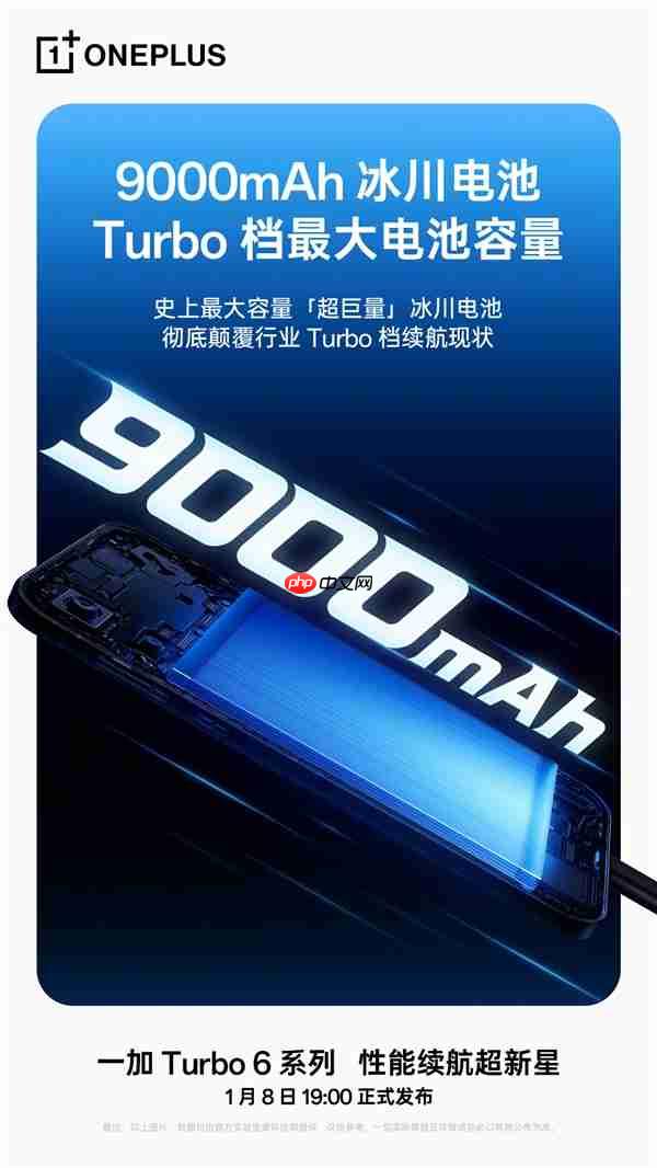 行业最强Turbo档续航！一加Turbo 6/6V全系搭载9000mAh电池