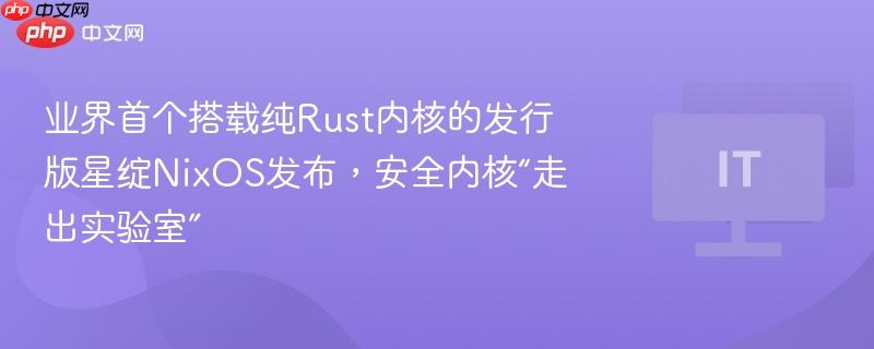 业界首个搭载纯Rust内核的发行版星绽NixOS亮相，安全内核正式走出实验室