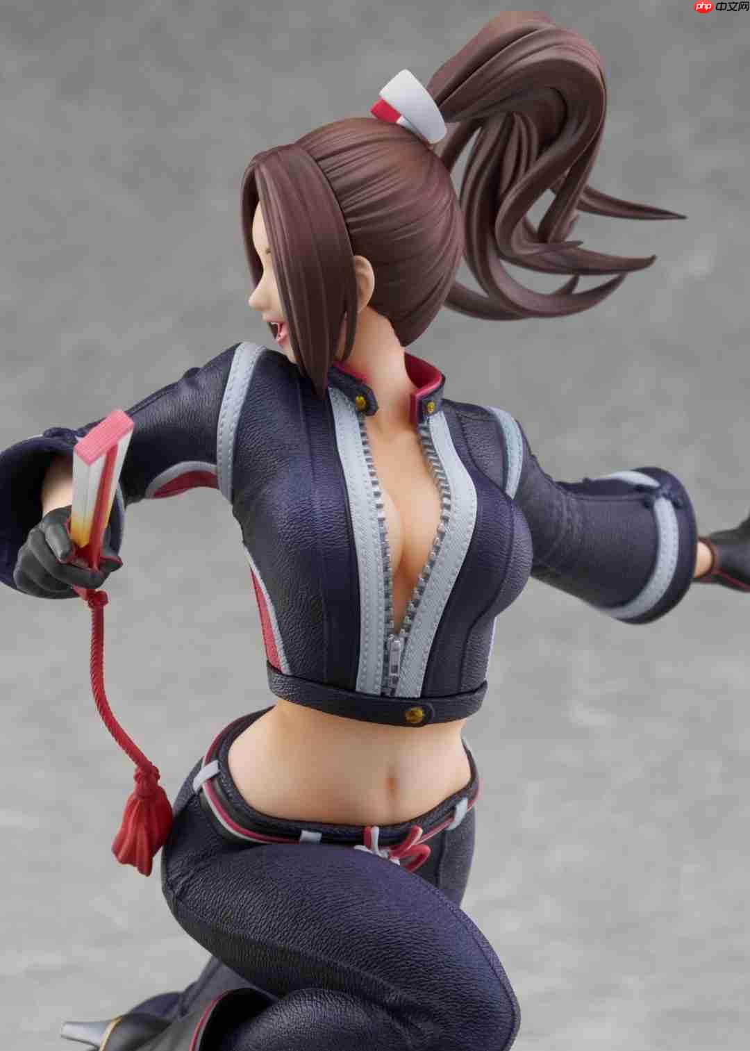 《饿狼传说》不知火舞1/7手办公布:皮革裤翘臀很性感