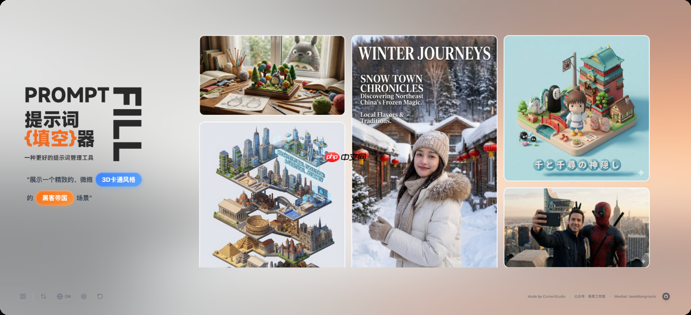 Prompt Fill v0.5.0 发布,专为 AI 绘画设计的“结构化提示词生成工具”