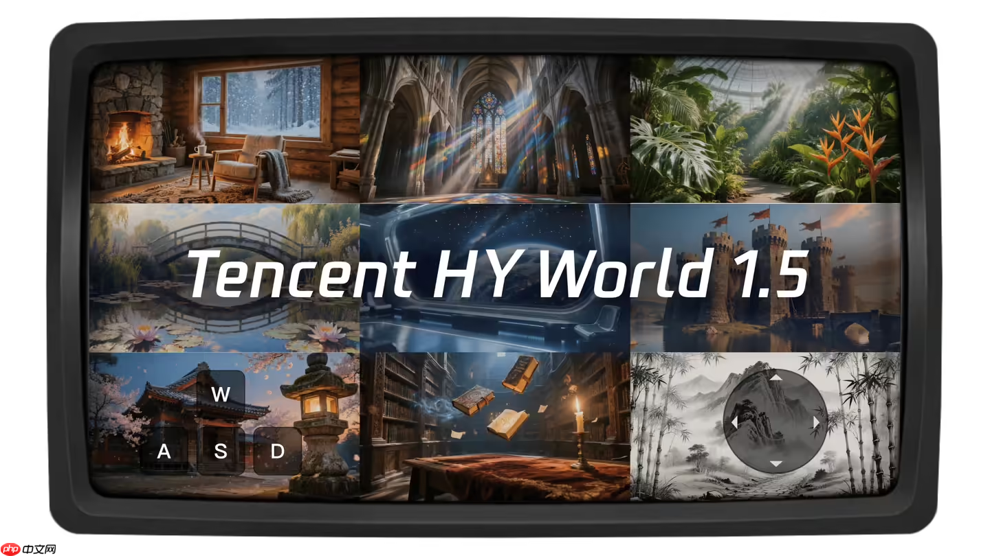 腾讯混元世界模型1.5发布,首次开源业界最系统、最全面的实时世界模型框架