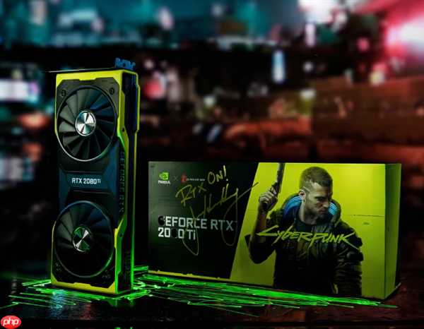 超稀有！NVIDIA赠送黄仁勋亲签RTX 2080 Ti《赛博朋克2077》定制显卡