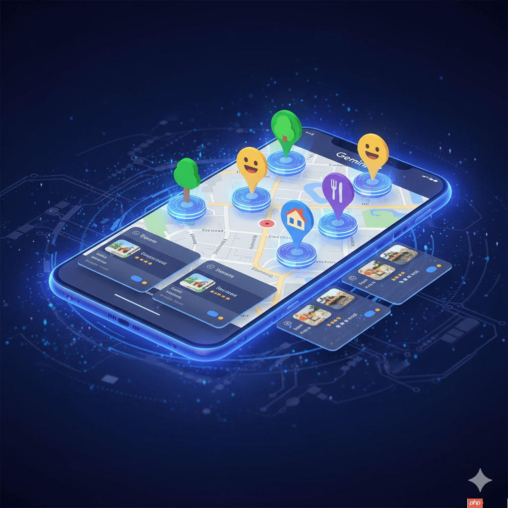 有图有真相!Gemini App内建Google地图强化视觉服务、增表情符号图钉