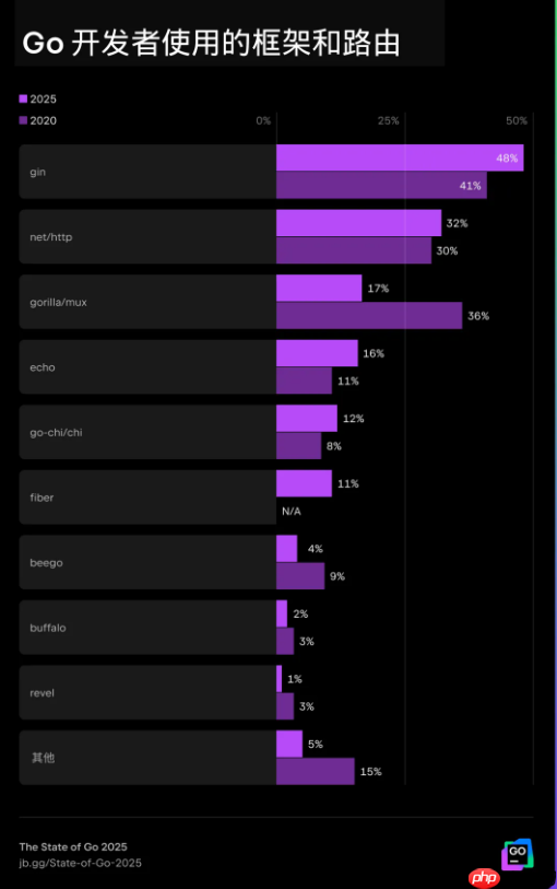 2025 年 Go 生态系统:框架、工具与开发者做法的主要趋势