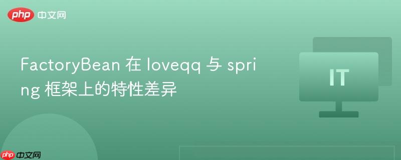 FactoryBean在Spring框架与loveqq平台上的特性差异解析
