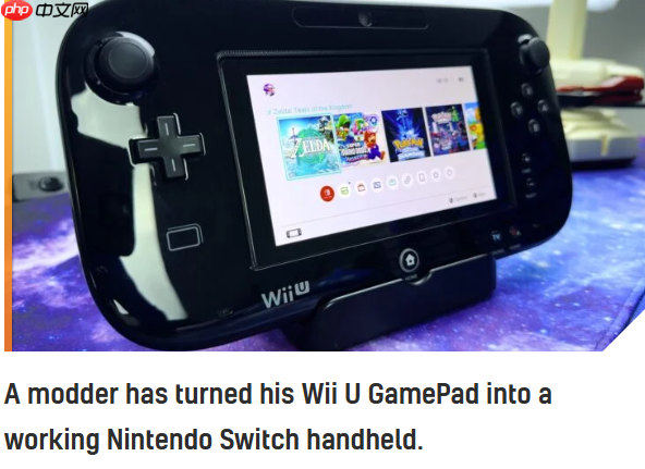 高玩魔改Wii U主机 塞入NS Lite游玩Switch游戏