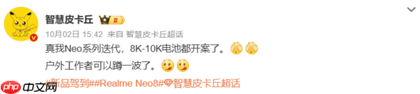 真我Neo8系列备案信息曝光:大电池+高刷屏+高防护