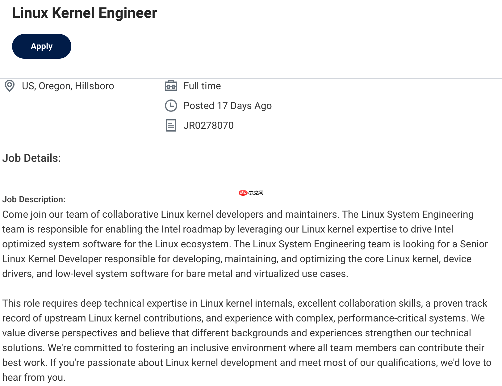 英特尔扩充 Linux 内核团队:再招两名资深工程师