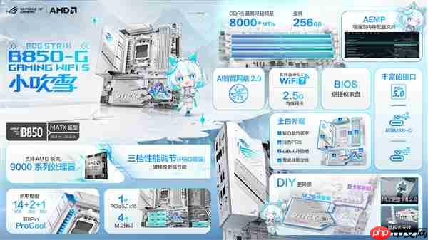 华硕B850重炮手二代WIFI7主板领衔 双12称霸热卖榜