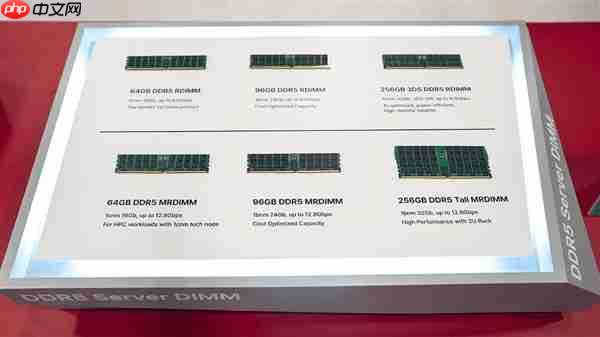 SK海力士展示新一代DDR5内存，单条容量高达256GB