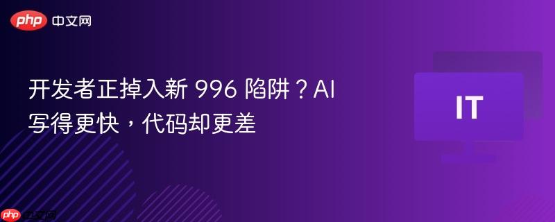AI时代下的开发者困境，AI编写代码质量下降与新996陷阱的挑战