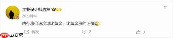 早买用户赚了!内存涨价速度比黄金还快