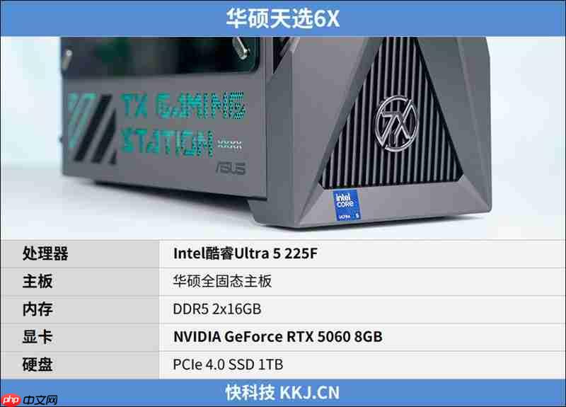 华硕天选6X台式机评测:酷睿Ultra 5处理器稳定高效 专业售后使用更安心