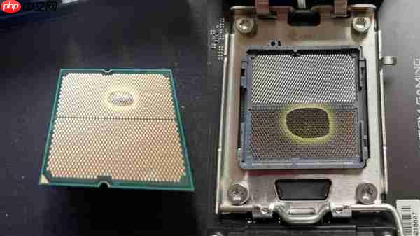 华擎主板成AMD锐龙CPU杀手!7800X3D遭严重烧毁:第一次见CPU鼓包