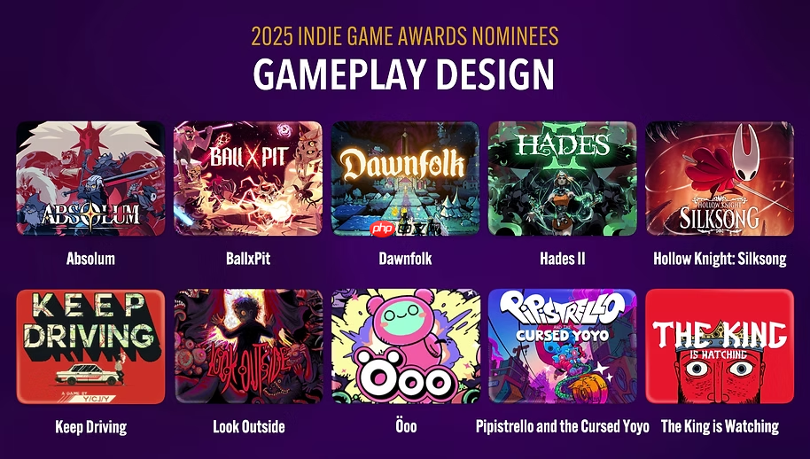 2025独立游戏大奖年度名单公布!新加入“LGBT”奖