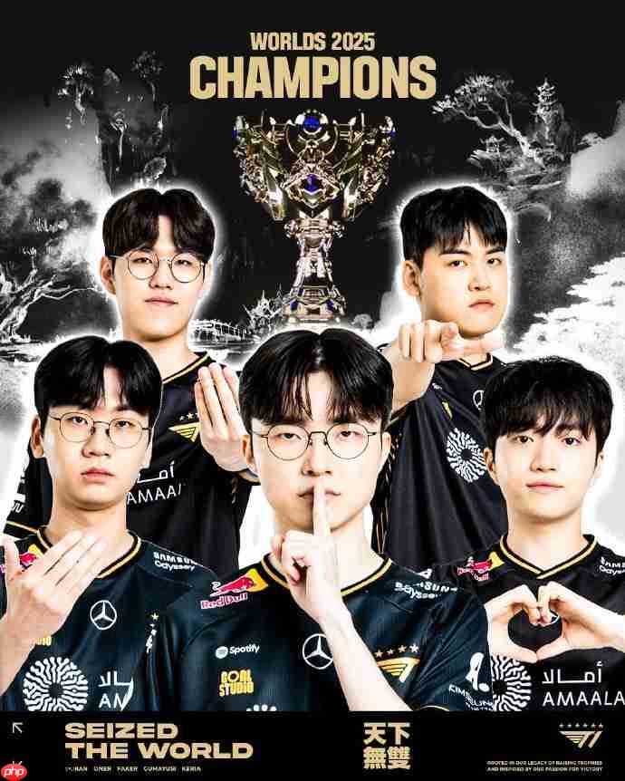 最高的山最长的河! T1获《英雄联盟》全球总决赛三连冠Faker斩获第六冠