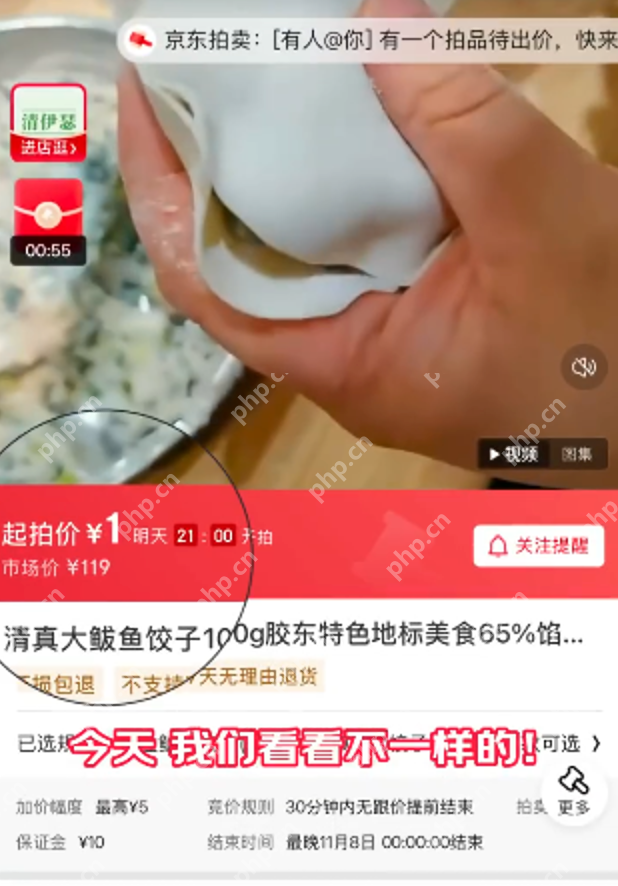 京东1元起拍发财鲅鱼饺子是怎么回事?详情介绍 - php中文网
