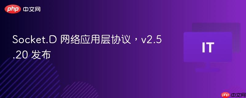 Socket.D网络应用层协议v2.5.20发布更新